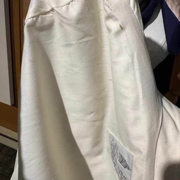 Vntg LONDON FOG Cream Belted Trench - Picture 8 of 14